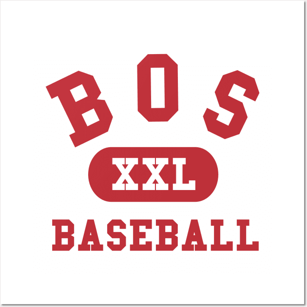 BOS Baseball Wall Art by sportlocalshirts